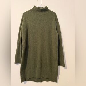 A new  Day Olive Green Mock Neck Sweater Dress | Size Small